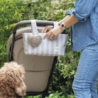 Walking Mum babakocsi táska csíkos mintával bézs színben - Sintra kollekció