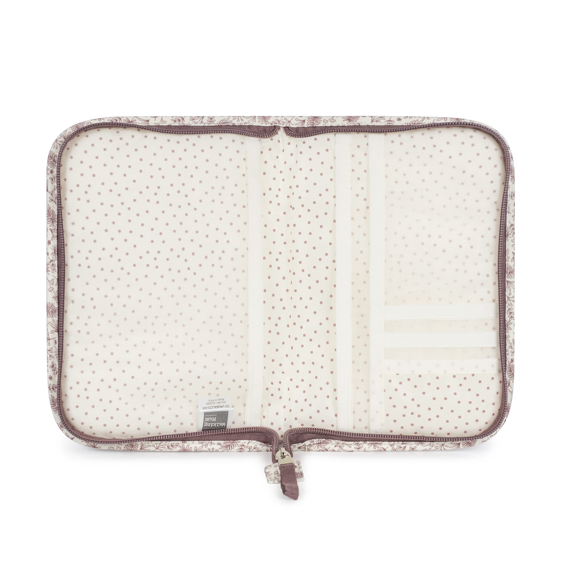 Walking Mum Gala rózsaszín egészségügyi kiskönyv borító belső rendszerező zsebei