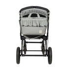 Matcha kockás pelenkázó táska babakocsira rögzítve