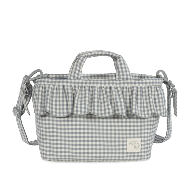 Walking Mum Matcha zöld kockás pelenkázó táska elölnézetből