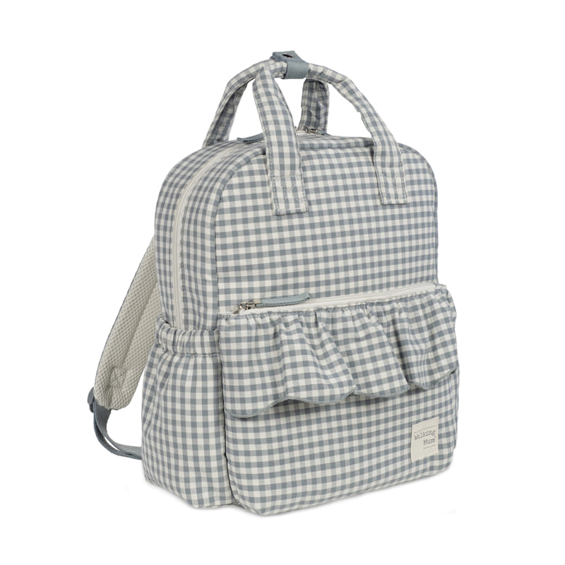 Walking Mum Matcha zöld kockás multifunkcionális hátizsák