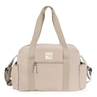 Hosszú fülekkel kézben is könnyen hordozható, vállra is vethető Eco mum nagy pelenkázóm táska bézs színben