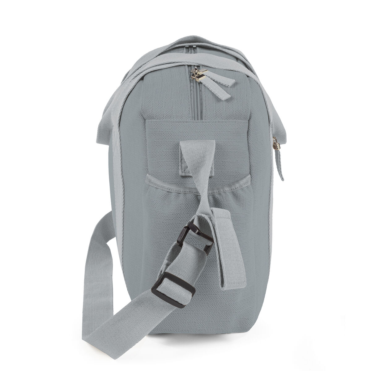 Rövid fogantyúkkal, és állítható vállpánttal kényelmes viselet a nagy pelenkázó táska Eco Mum felhő színben