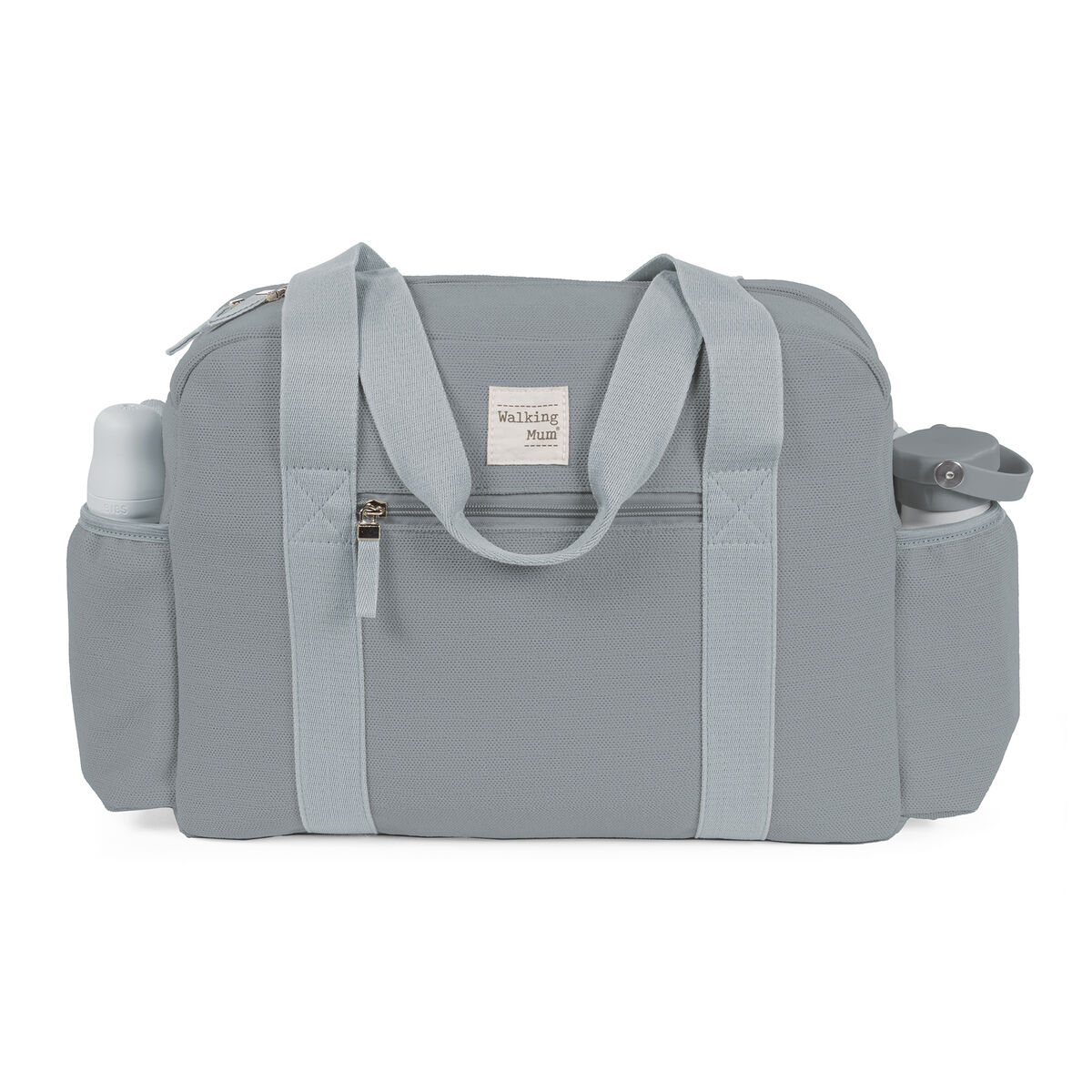 Pelenkázó táska - Eco Mum M (Felhő) három külső zsebbel kulacsnak, cumisüvegnek, fontos apróságoknak