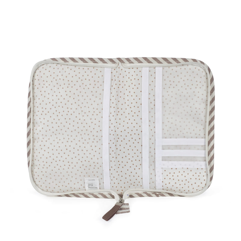 Rózsaszín csíkos Walking Mum egészségügyi kiskönyv borító belső rendszerező zsebei