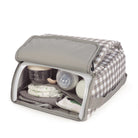 Táska és székmagasító: Walking Mum textil székmagasító kockás mintával