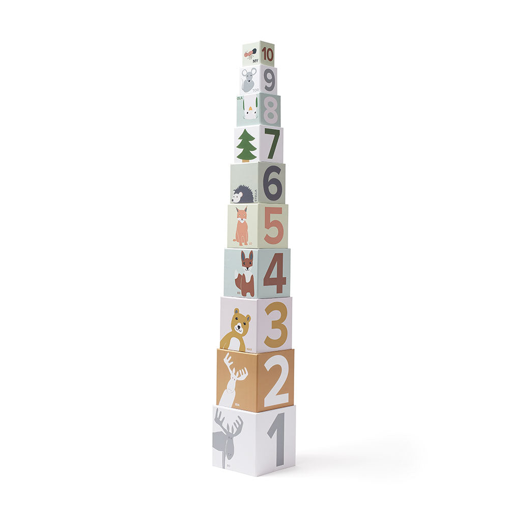 Kocka építőtorony gyerekjáték papír - pippadu - Kid's Concept