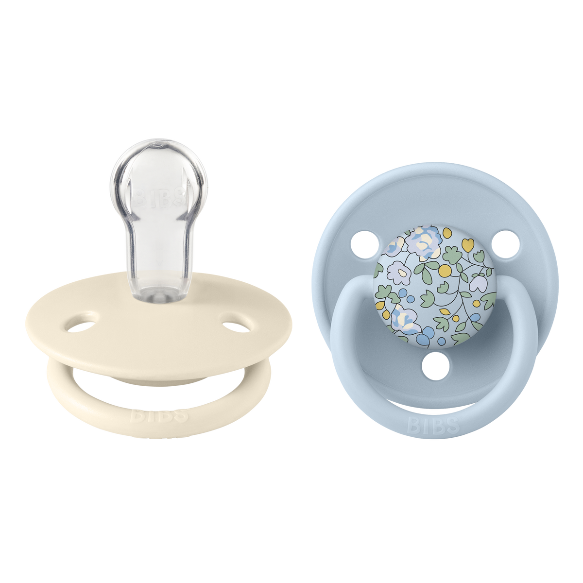 BIBS×LIBERTY De Lux Eloise - pasztellkék mix szilikon cumifejjel - pippadu