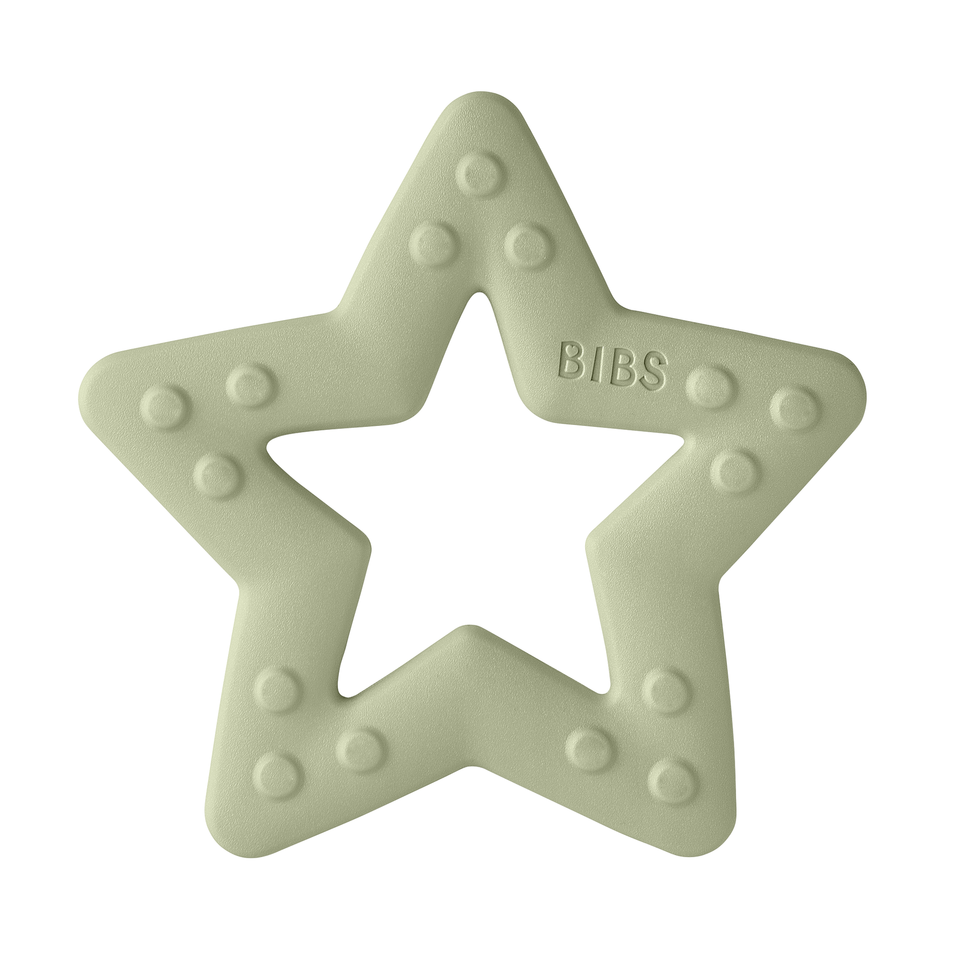 BIBS csillag rágóka zsálya színben - pippadu