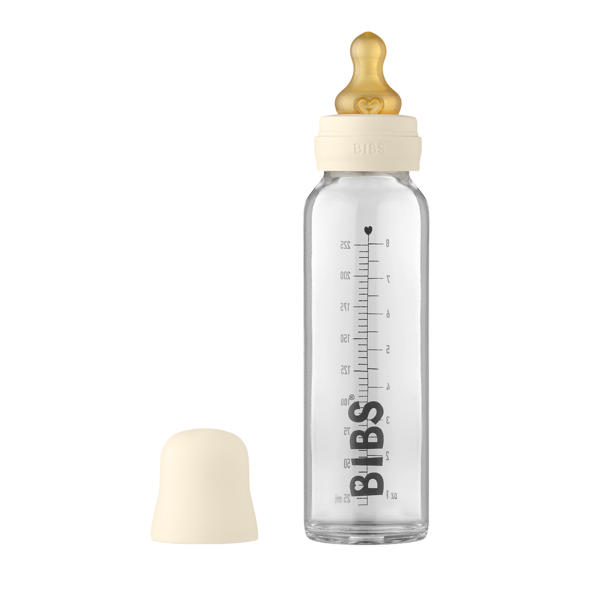 BIBS cumisüveg szett krémfehér színben - 225 ml - pippadu