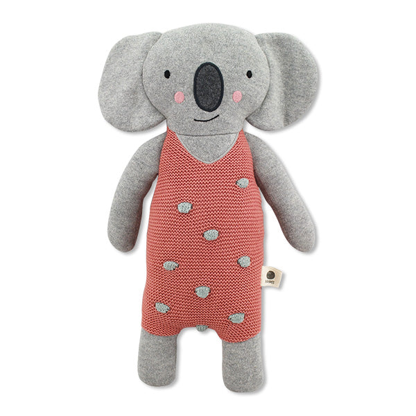Nelli, a koala plüss játék gyerekeknek a pippadunál - rózsaszín ruhában