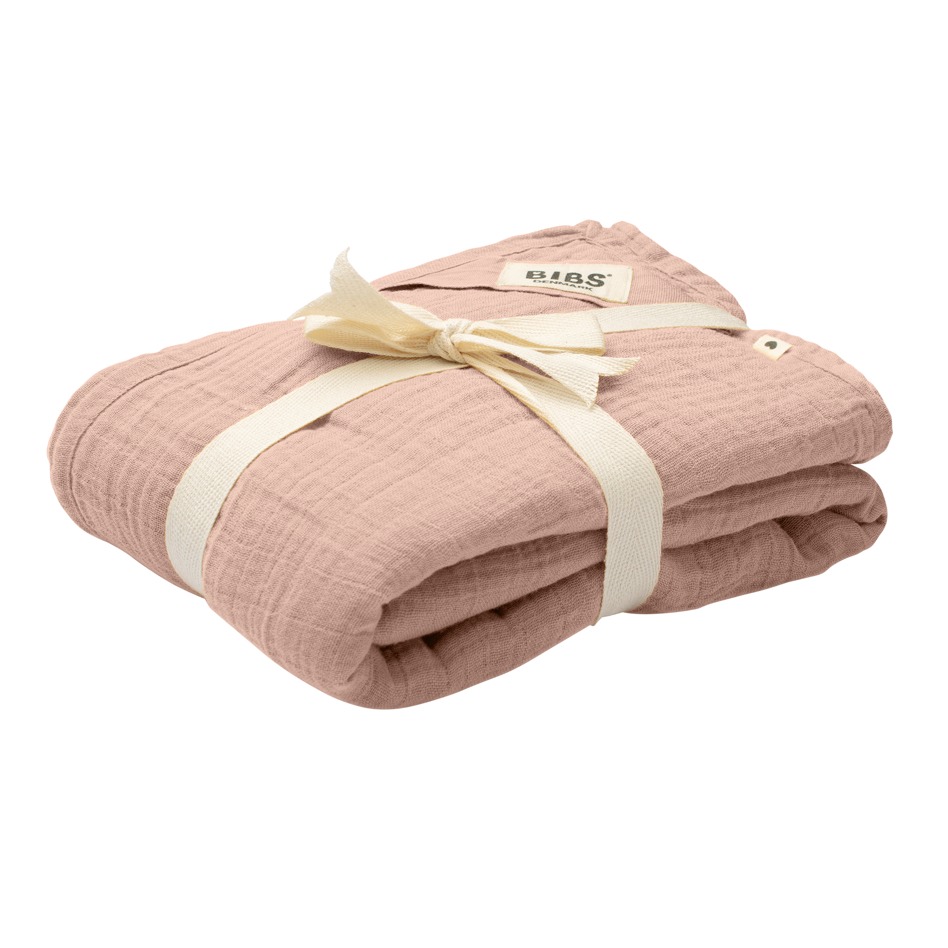 BIBS muszlin pólya - púderrózsaszín - pippadu