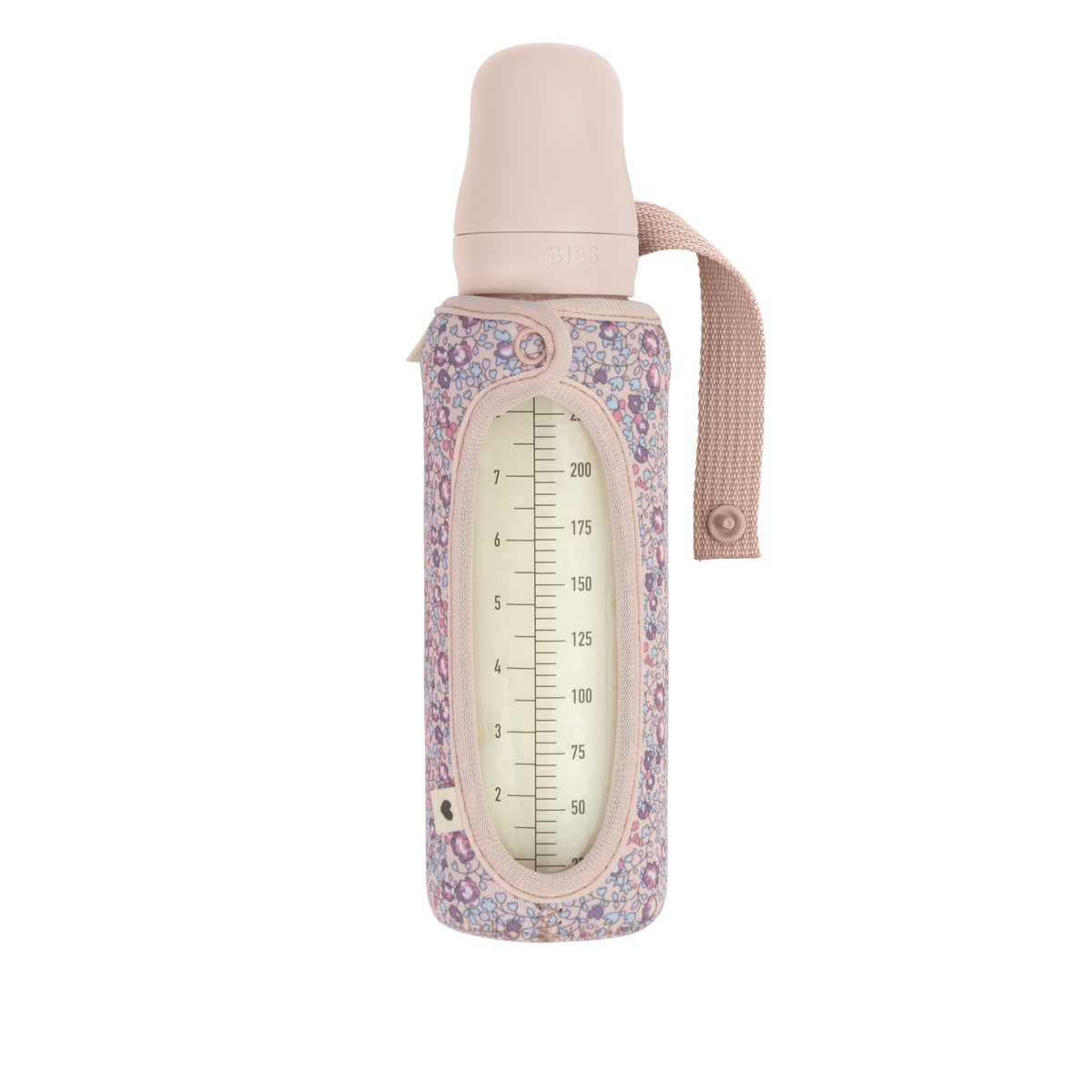 BIBS x LIBERTY cumisüveg tok Eloise - púderrózsaszín - Pippadu
