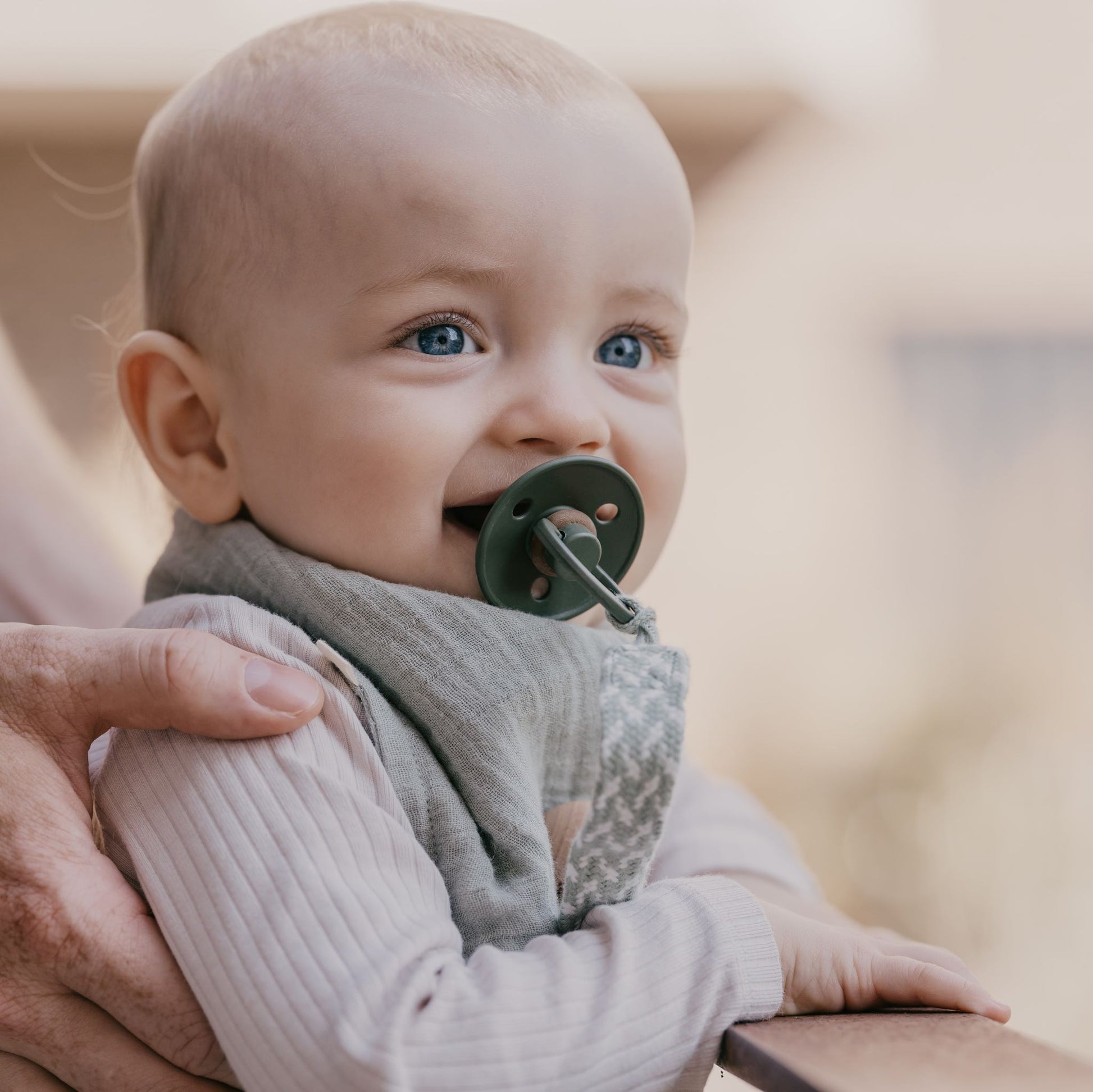 BIBS muszlin nyálkendő - páva színben - pippadu