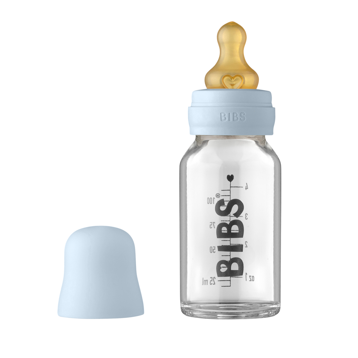 BIBS cumisüveg szett - pasztellkék - 110 ml - pippadu