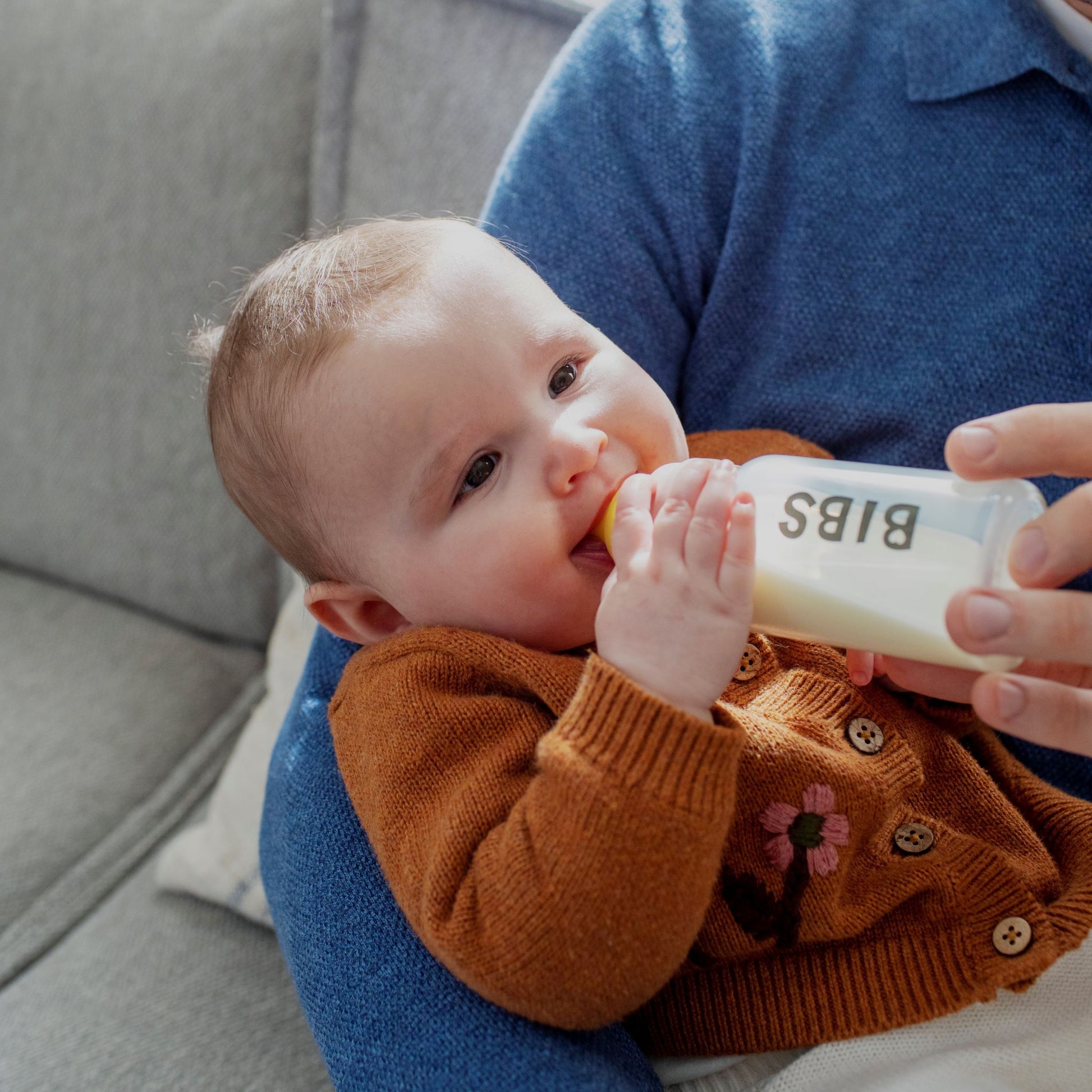 BIBS cumisüveg szett krémfehér színben, 110 ml - tisztítás, hozzátáplálás - pippadu