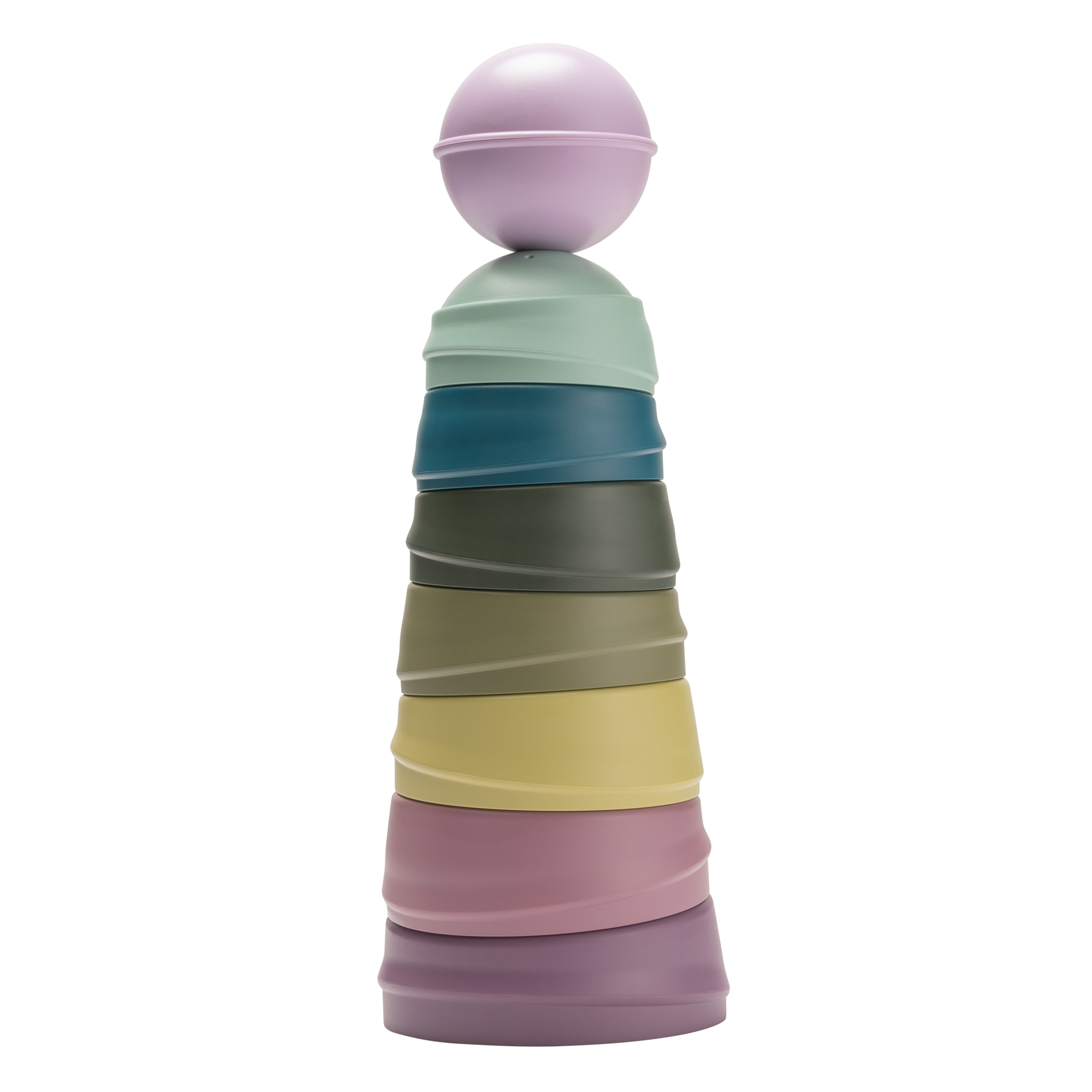BIBS toronyépítő játék szívárvány színekben a pippadu polcain