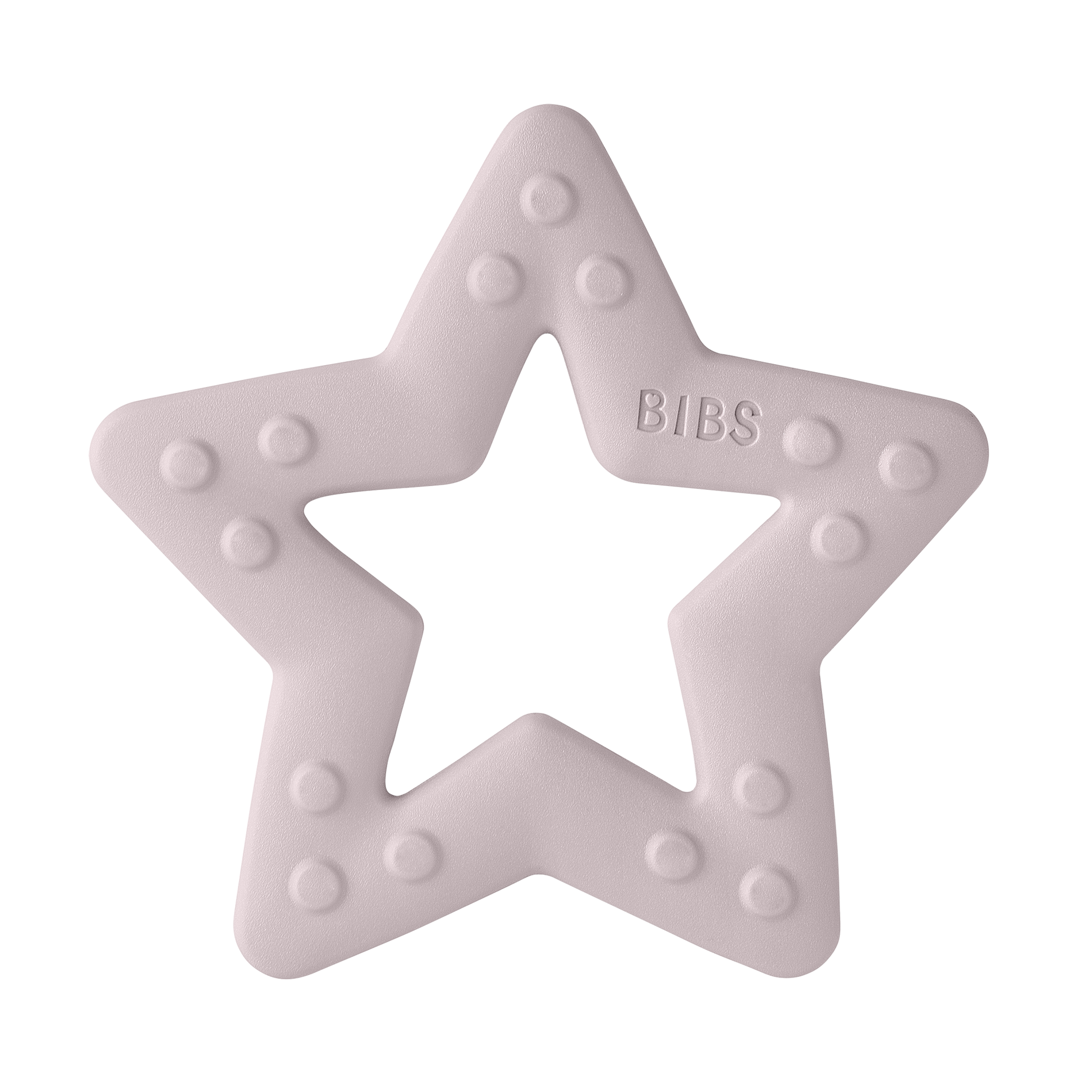 BIBS rágóka csillag alak szilvarózsa színben - pippadu