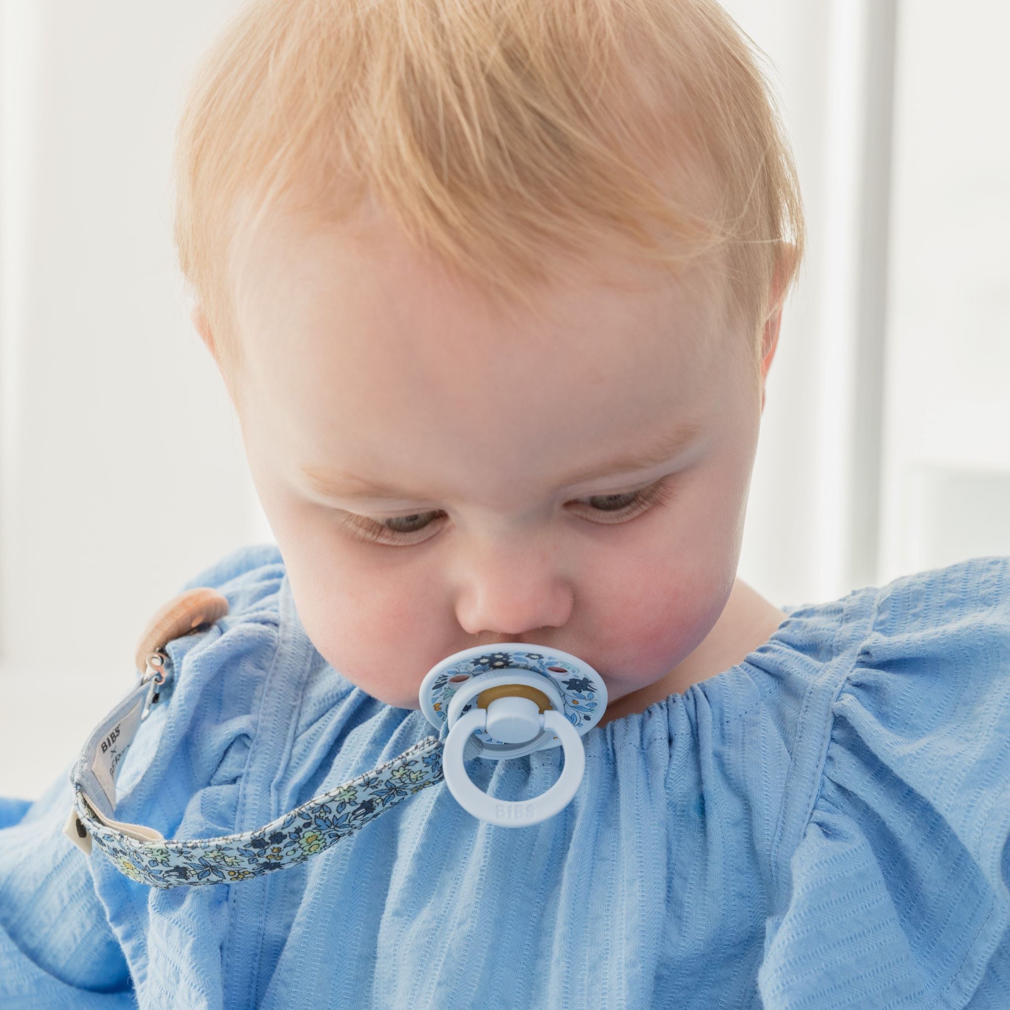 BIBS×LIBERTY Colour Kamilla - pasztellkék színben - pippadu