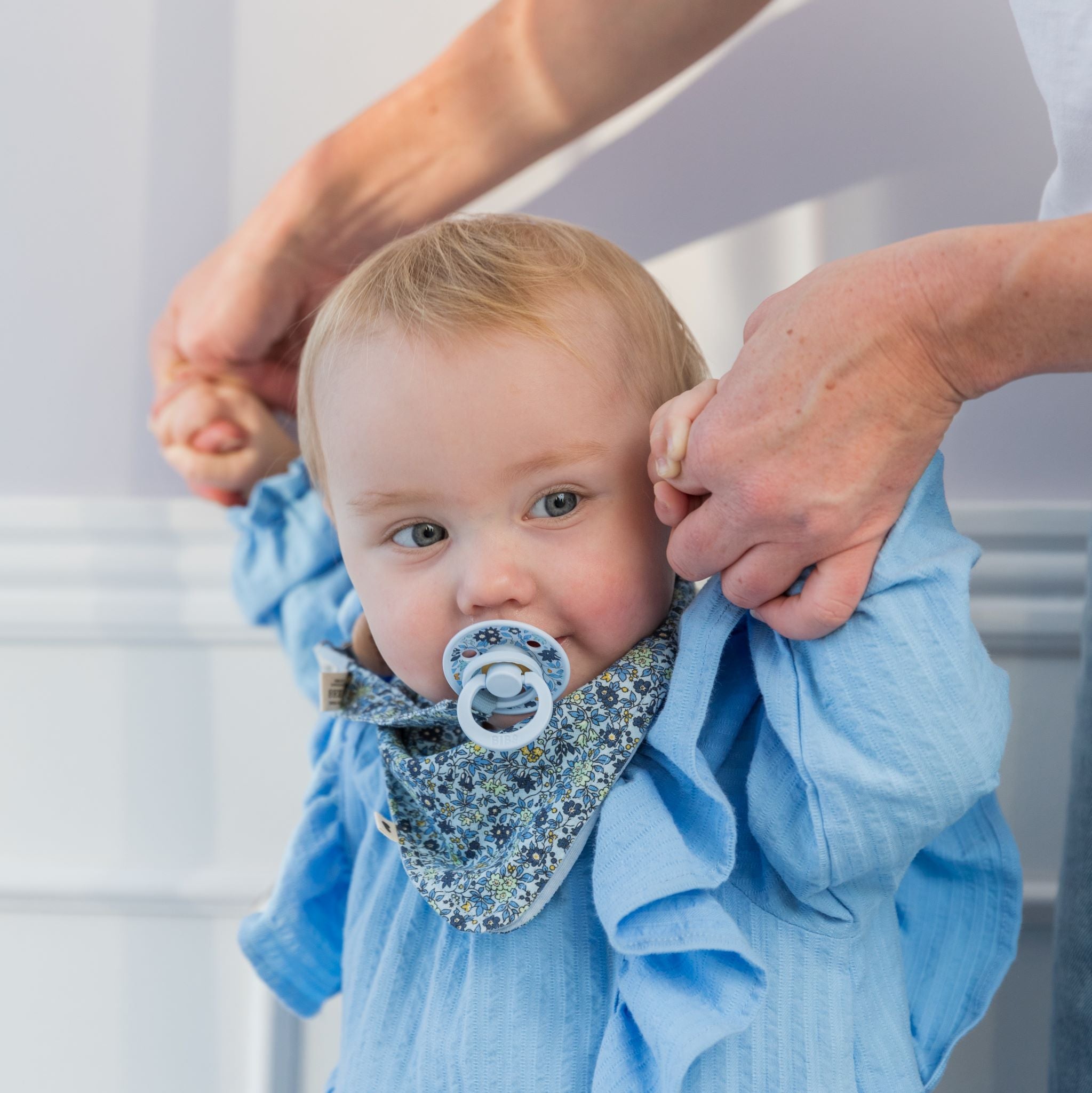 BIBS×LIBERTY Colour Kamilla - pasztellkék - pippadu