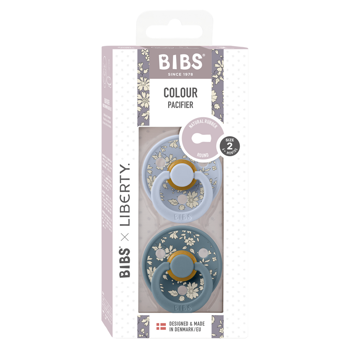BIBS × LIBERTY Colour Capel - hamvaskék mix egyedi csomagolásban - pippadu