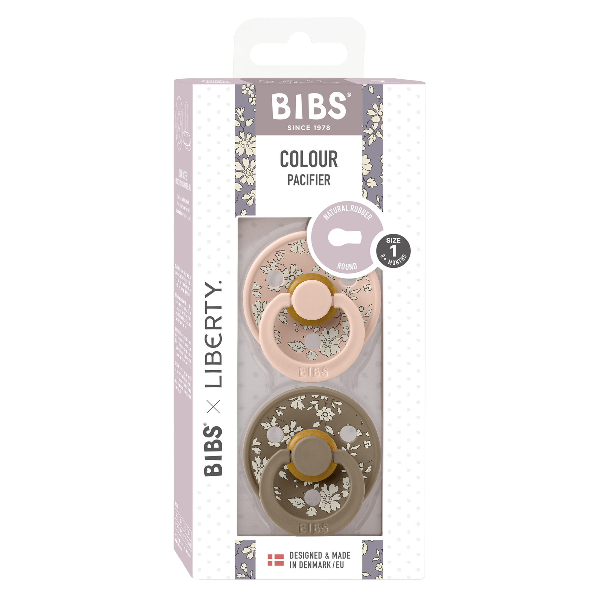 BIBS×LIBERTY Colour Capel - púderrózsaszín mix különleges csomagolásban - pippadu