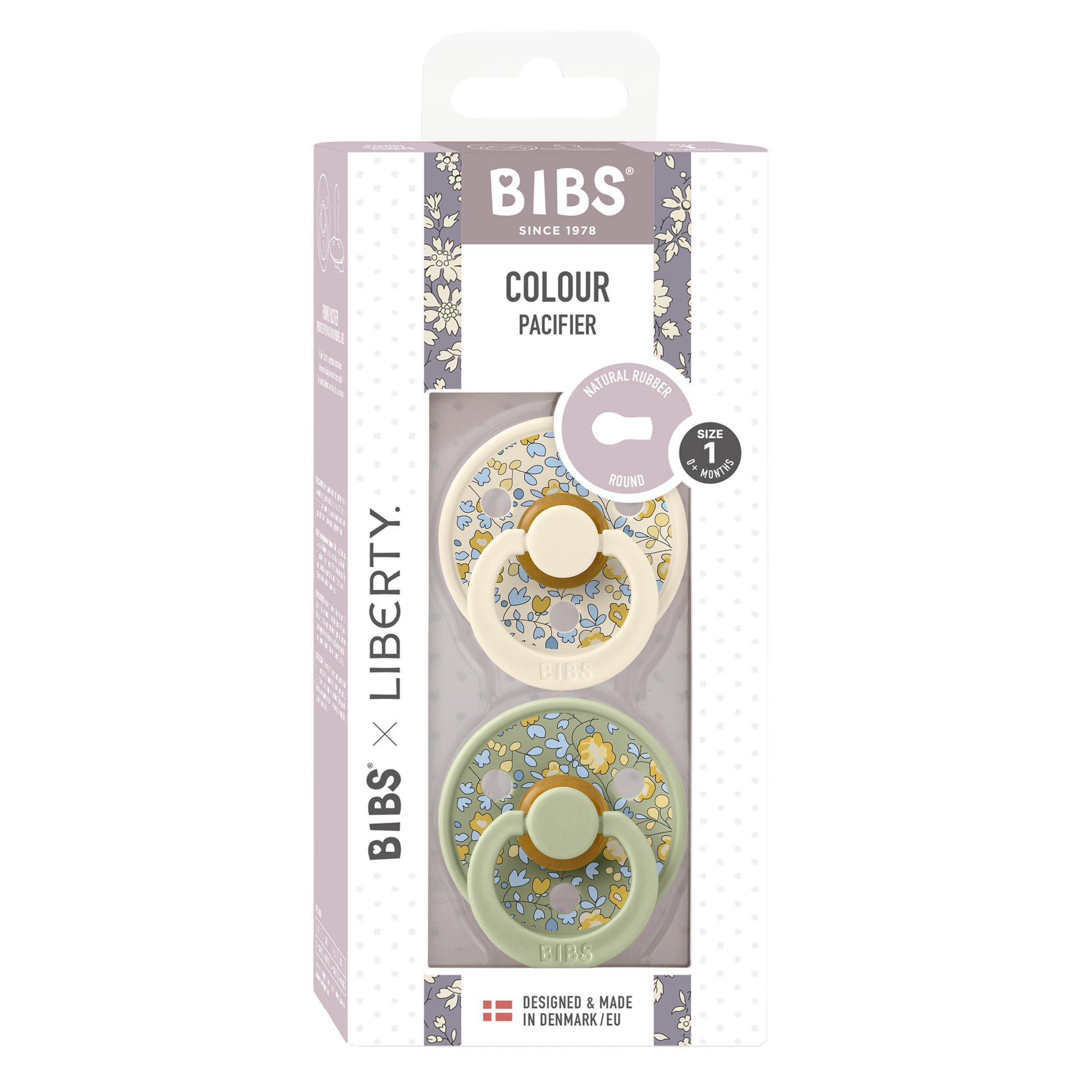 BIBS×LIBERTY Colour Eloise - zsálya mix különlegse csomagolásban - pippadu
