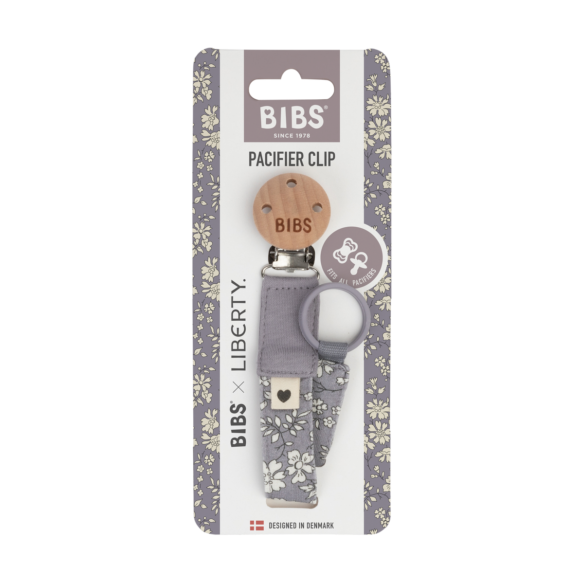 BIBS×Liberty cumilánc Capel - pasztellszürke csomagolás