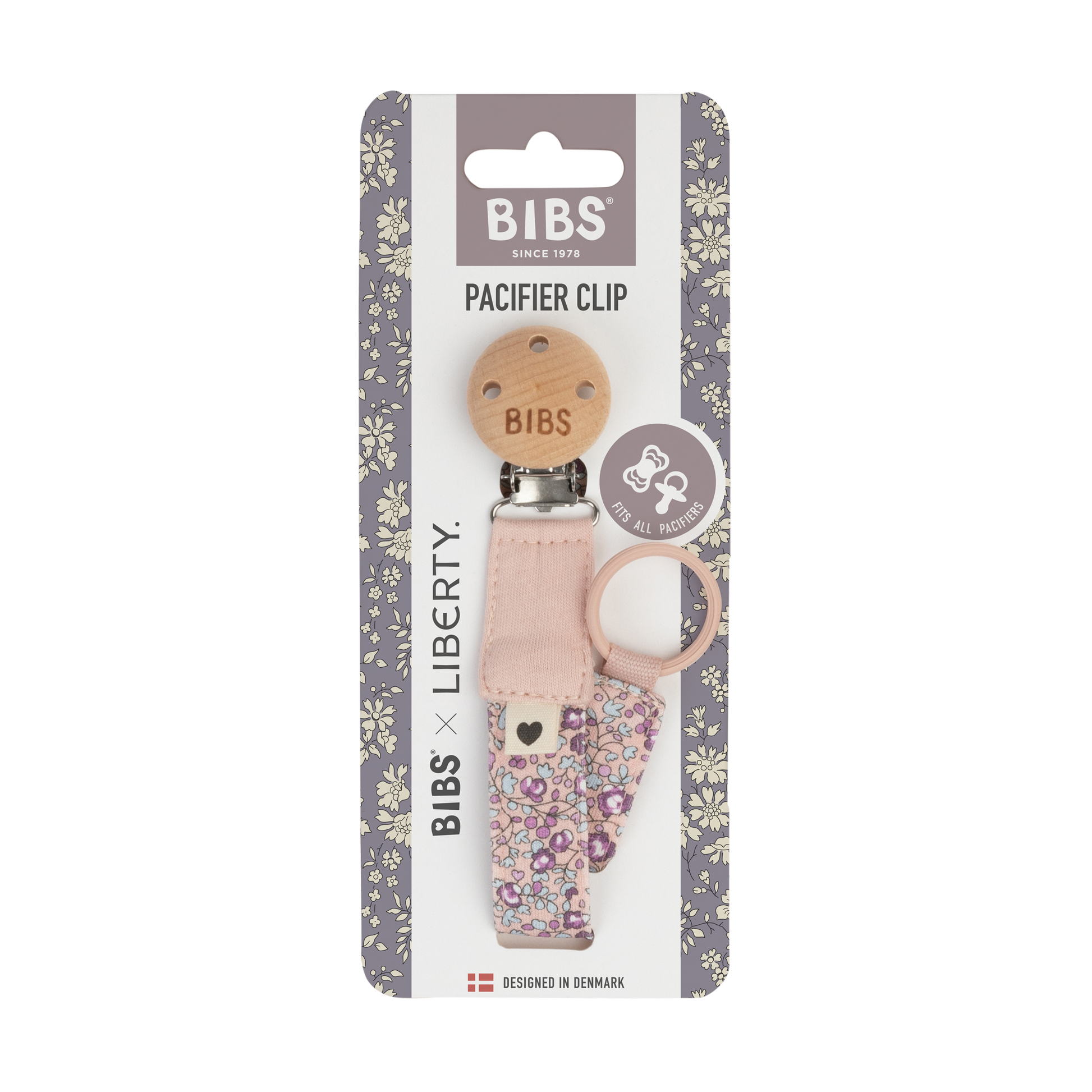 BIBS×Liberty egyedi csomagolású pamut cumilánc virágmintával - pippadu