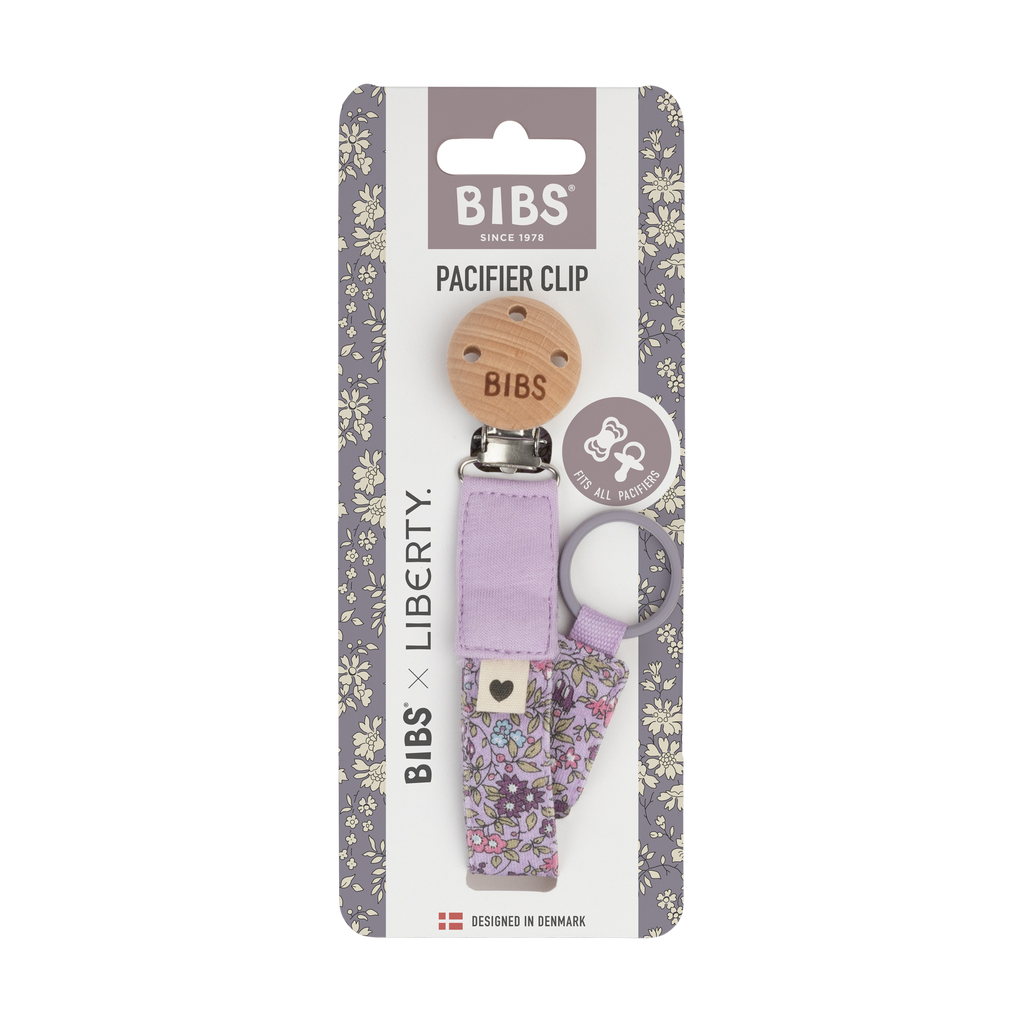 BIBS és Liberty kollekciós cumilánc egyedi csomagolásban viola színben - pippadu