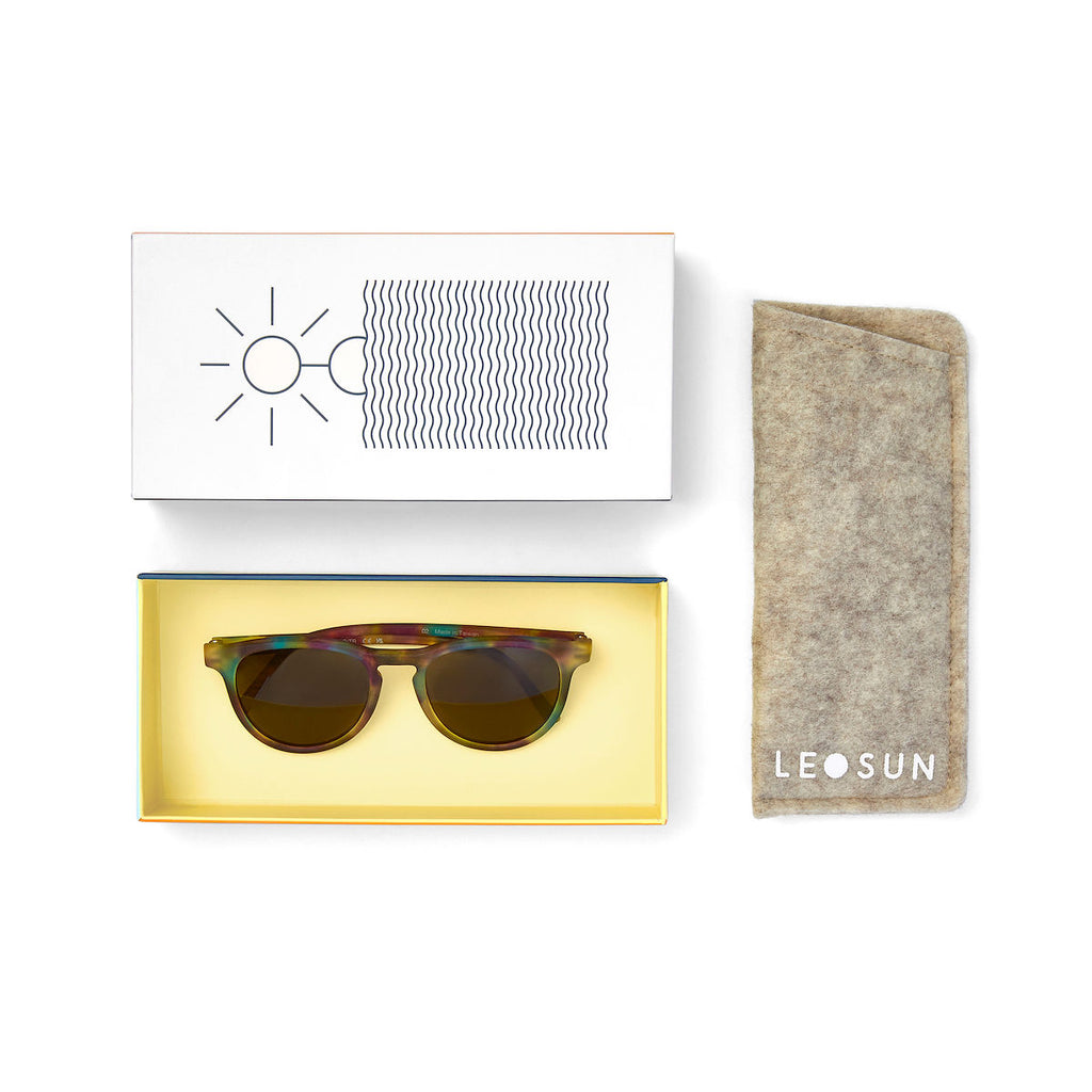 Leosun napszemüvegek kartondoboz csomagolásban - környezetbarát alapanyag, minőségi termék, innovatív technológia - pippadu