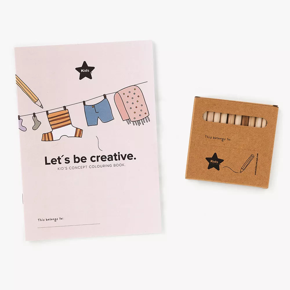Kid's Concept színező füzet gyerekeknek ceruzákkal - pippadu