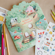 Moulin Roty színező és matricázó album gyerekeknek - pippadu