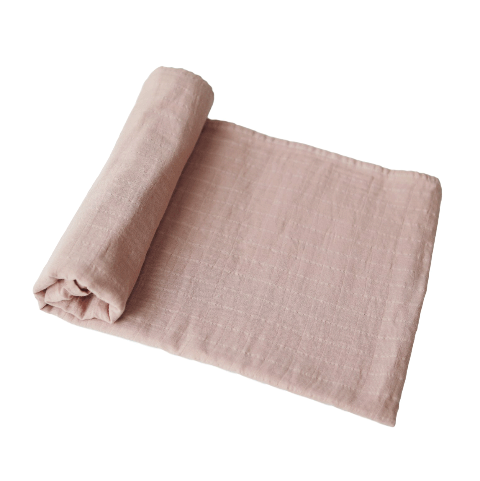 Muszlin pólya - púderrózsaszín - pippadu - mushie márka