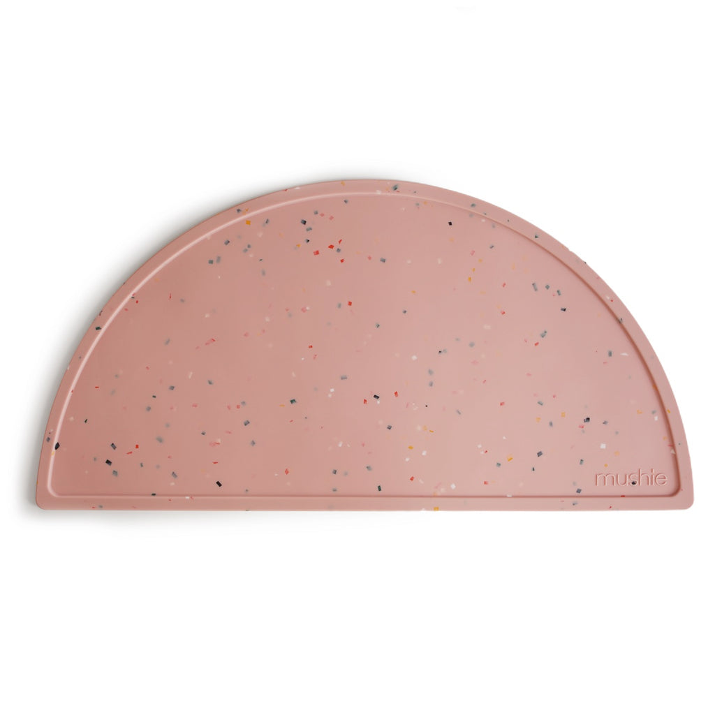Szilikon tányéralátét - rózsaszín konfetti mintás - Pippadu