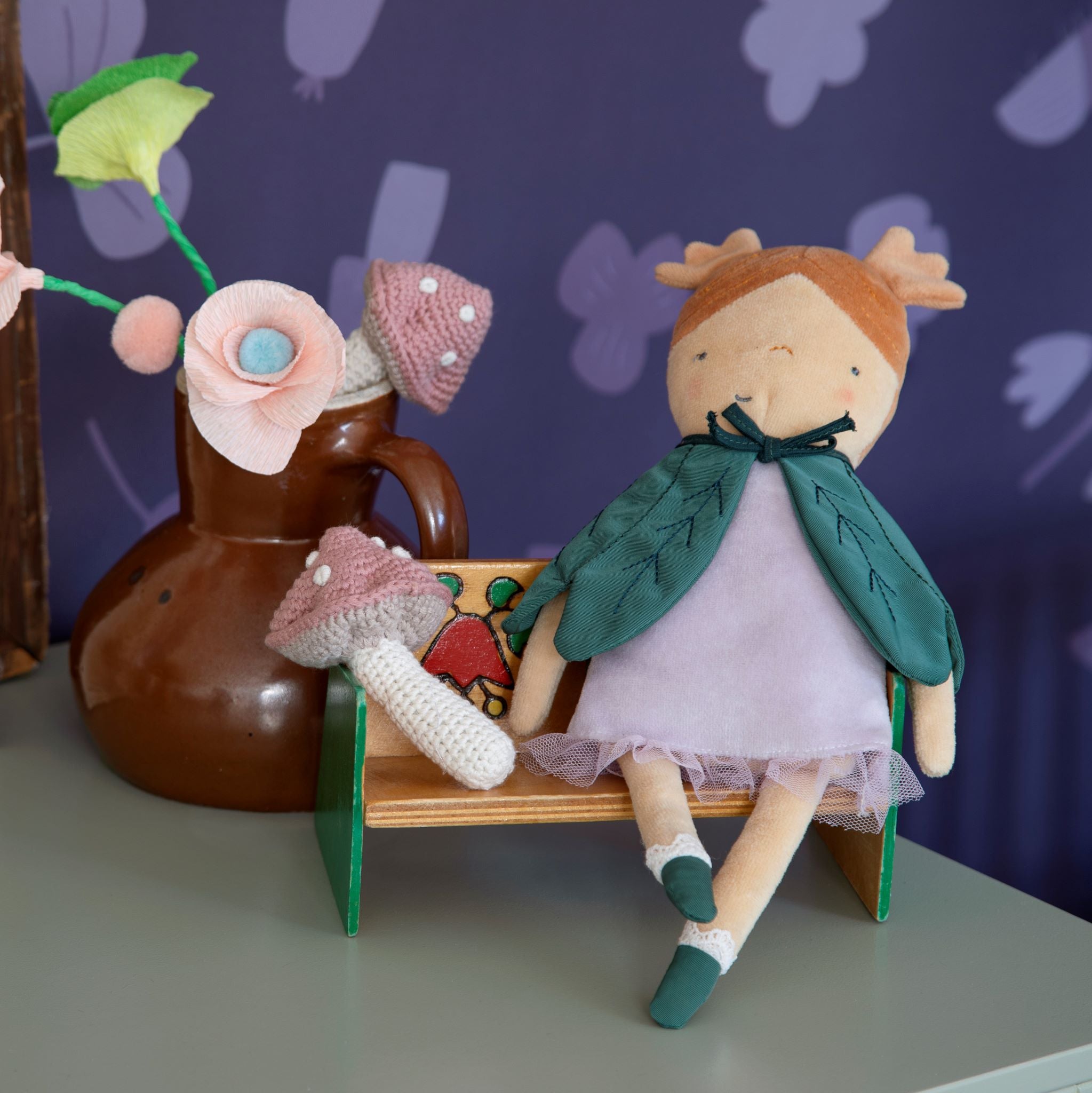 Plüss tündér játék gyerekenek Flora - Sebra - pippadu