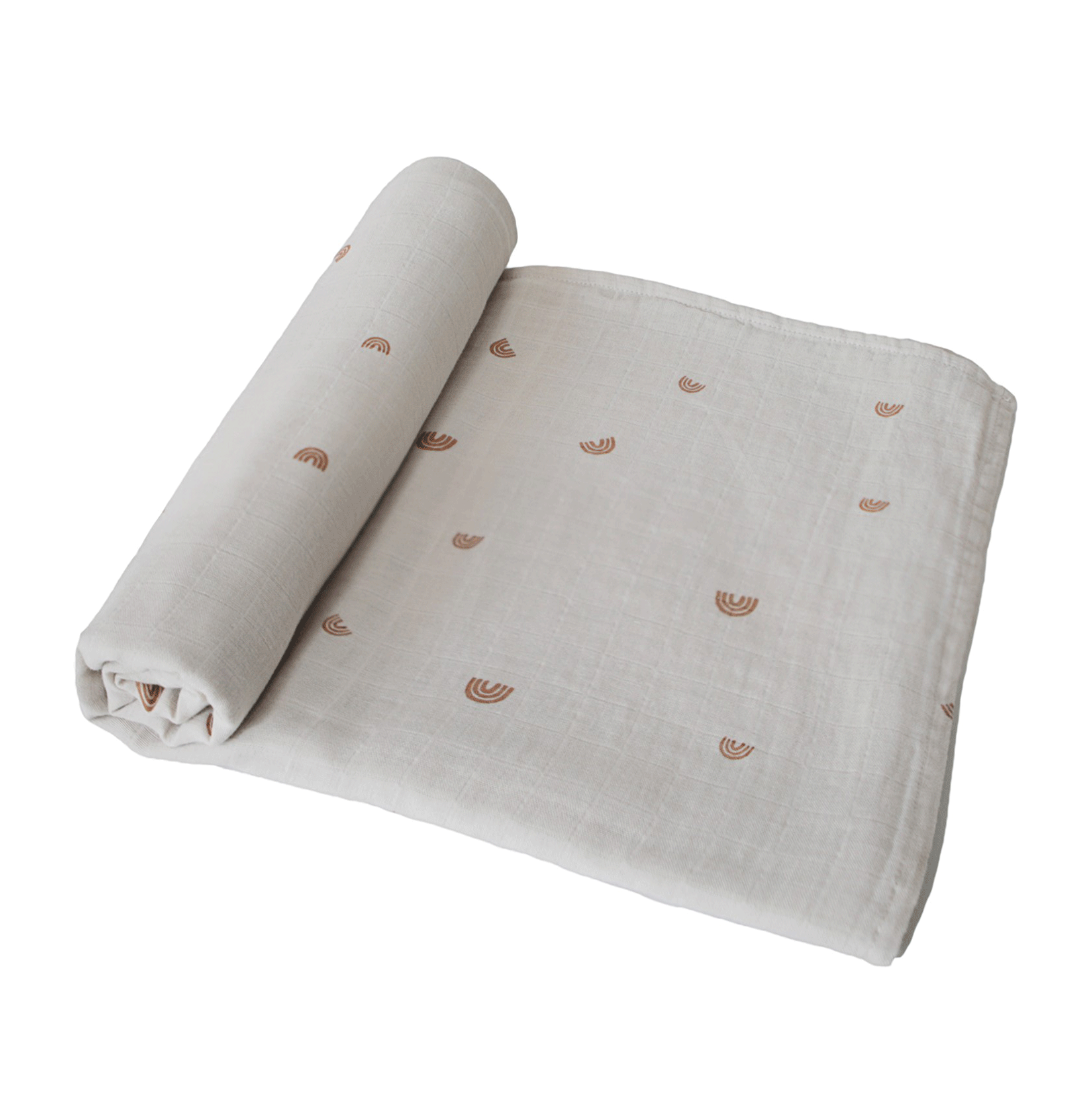 Mushie muszlin pólya - babatakaró - szivárvány minta - pippadu