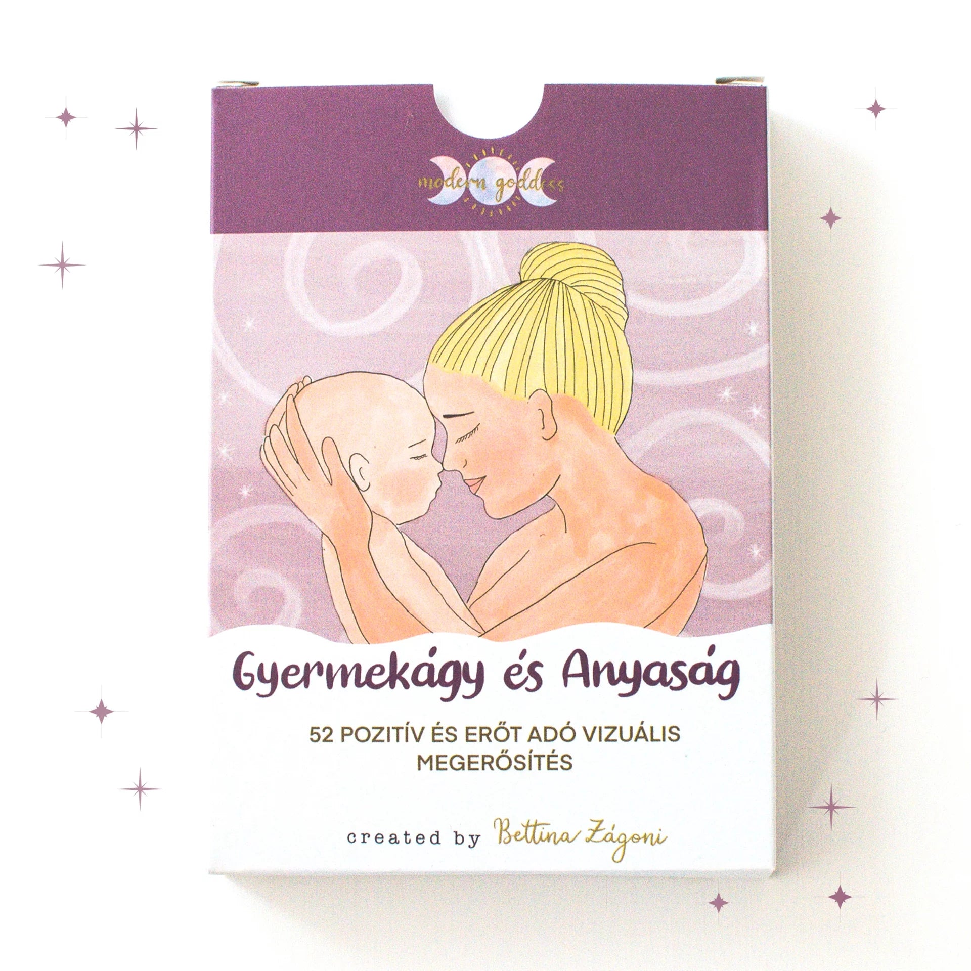 Modern Goddess kártyacsomag - Gyermekágy és Anyaság - pozitív gondolatok - ajándék
