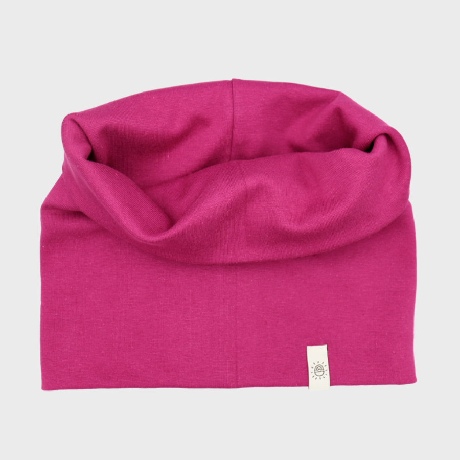 Csősál beanie sapkához - ciklámen - Pippadu