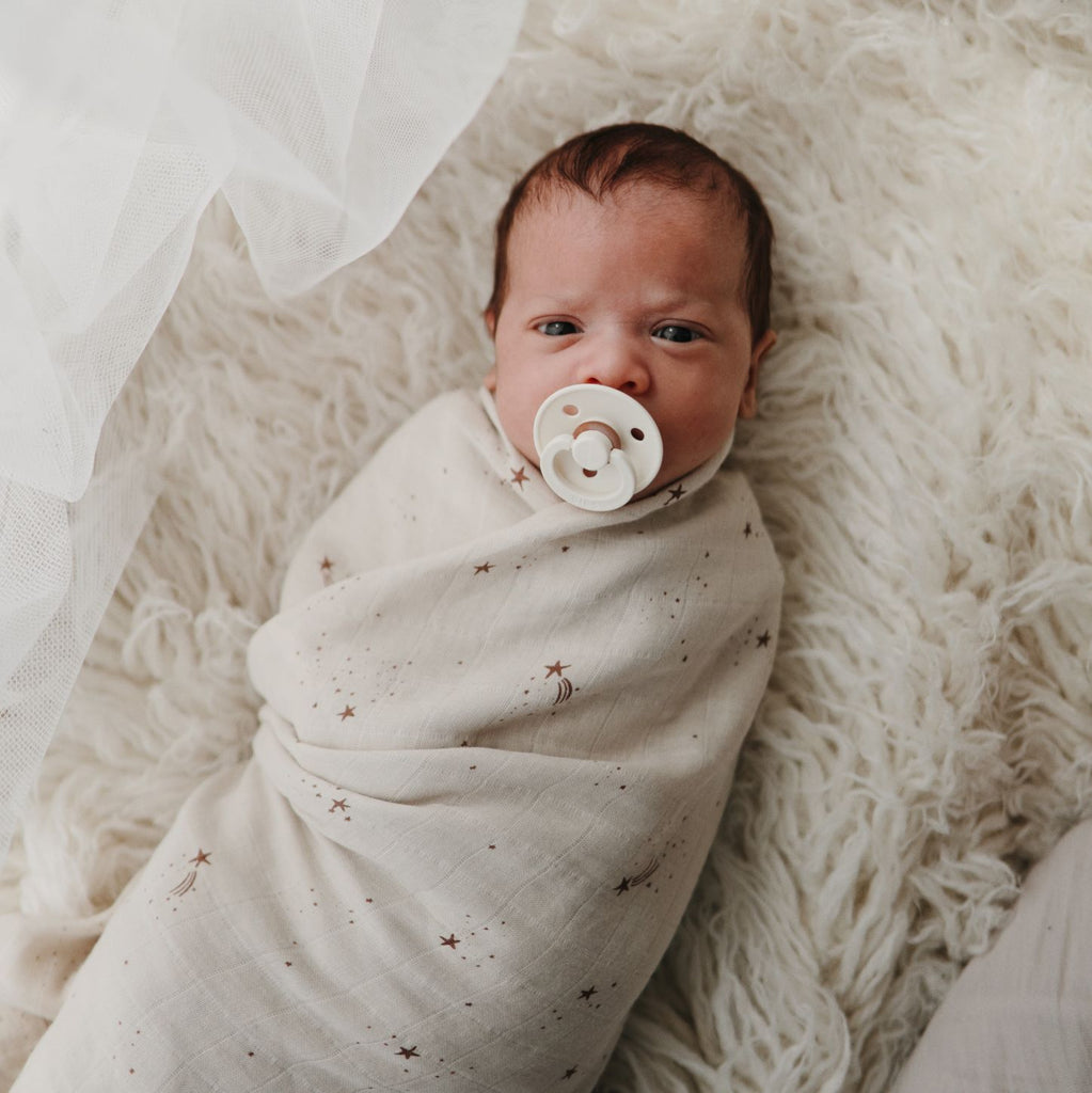 Mushie muszlin pólya napocskás mintával baba takaró - pippadu
