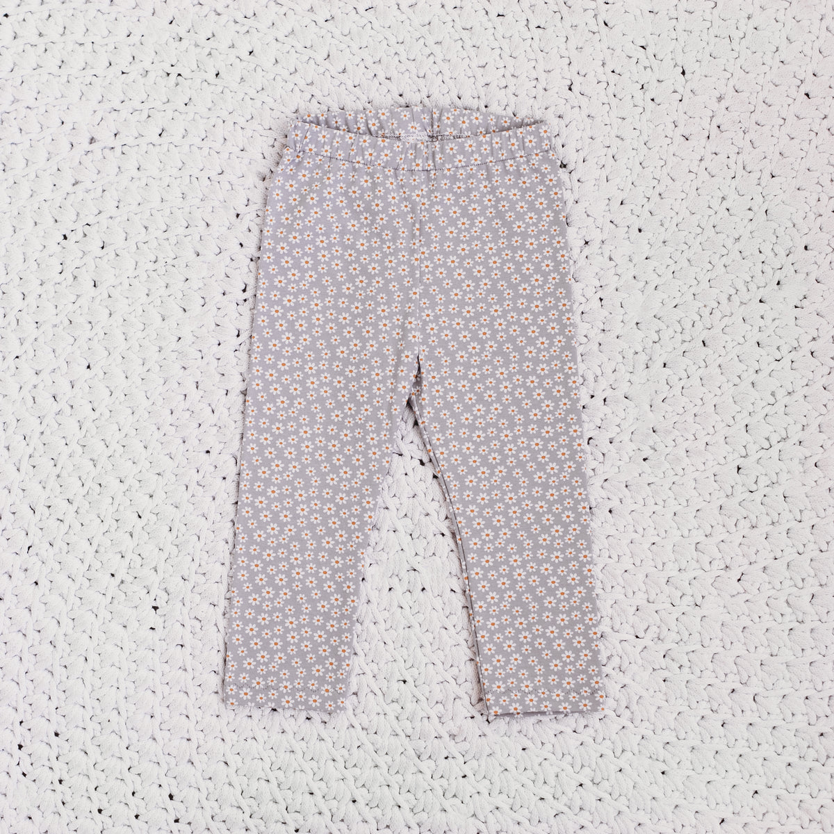 Gyerek leggings - margaréta mintával, kézzel készült - pippadu