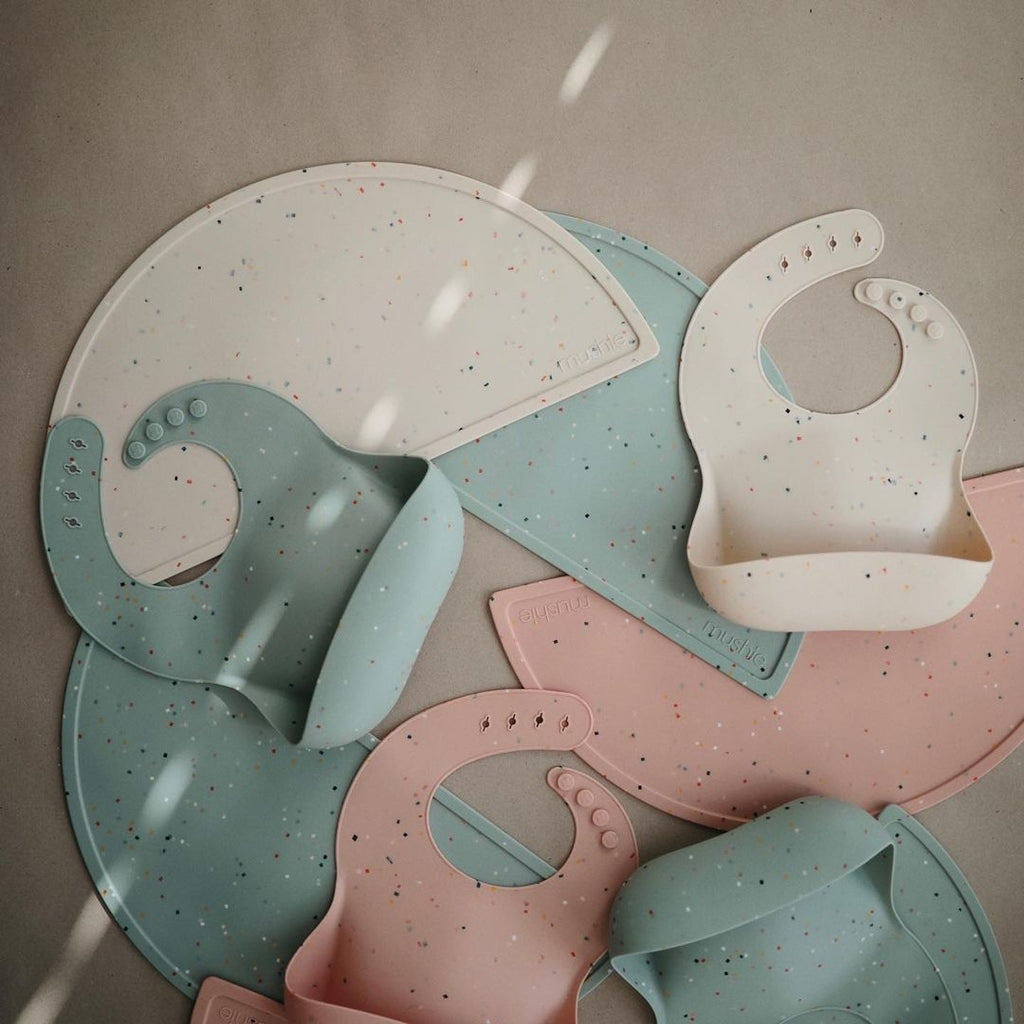 Vanília konfetti tányéralátét az ameriaki mushie márkától - pippadu