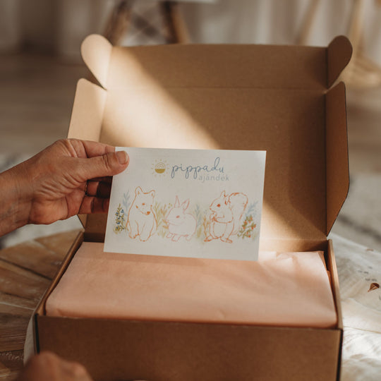 Babaváró csomag egyedi, kézzel írt képeslappal - pippadu - kismamáknak