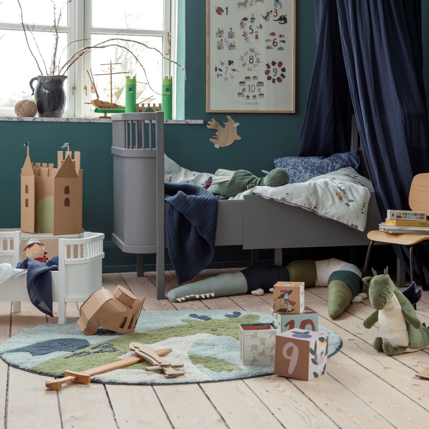 Sárkány mintás gyerekszőnyeg, amely egyedivé varázsolja a gyerekszobát - pippadu