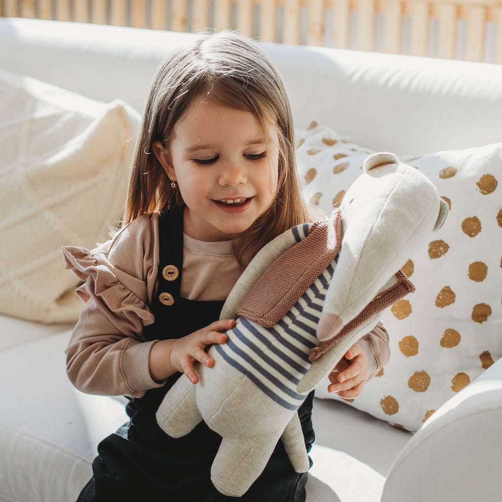 Gyerek pulóver fodorral - cappuccino - anya-lánya szettben is - pippadu