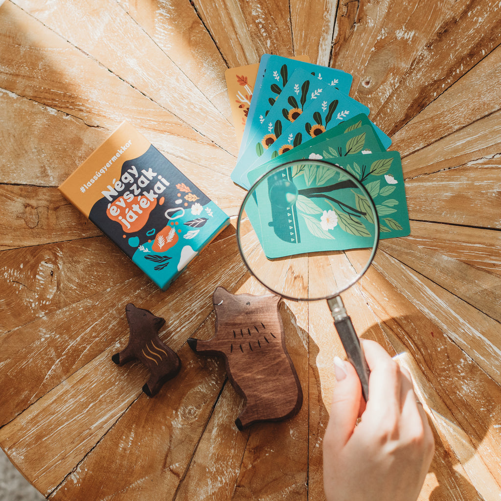 Négy Évszak játékai lassú gyermekkor kártyacsomag a pippadu polcain