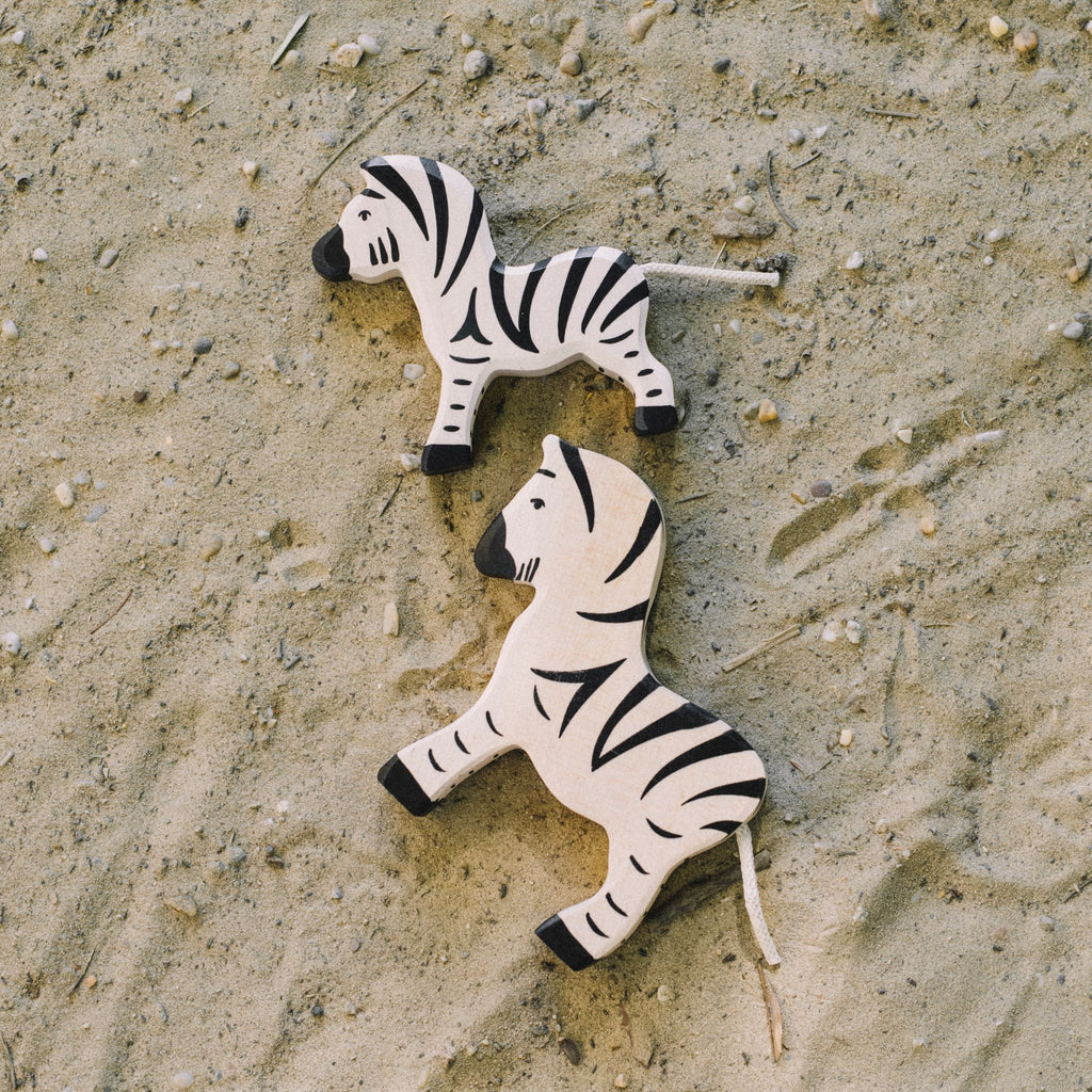 Holztiger zebra fa játék gyerekeknek - pippadu