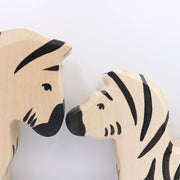 Zebra és zebracsikó fajátékok Holztiger - Pippadu